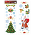 Наклейки новогодние Дед Мороз Елка 38 элементов