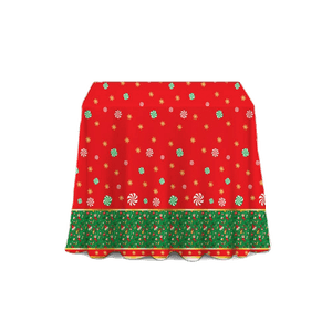 Скатерть новогодняя 130х180 см красно-зеленая