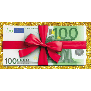 Конверт для денег 16,5х8,5 см 100 евро Красный бант