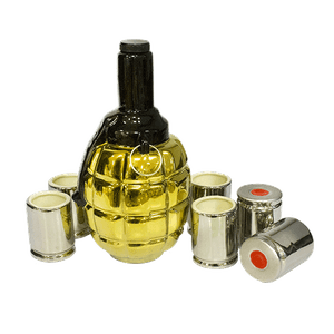 Штоф Лимонка и 6 рюмок 0,5 л золото серебро