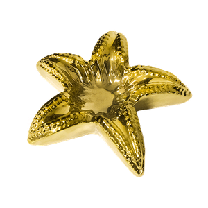 Подсвечник Звезда 20 см золото керамика