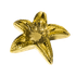 Подсвечник Звезда 20 см золото керамика