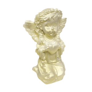 Фигурка Ангел с Сердцем 11х18х9 см белый керамика