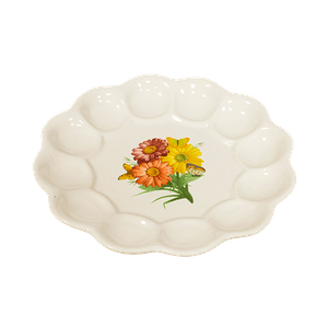 Тарелка Пасхальная ассорти 22х4х22 см белая керамика