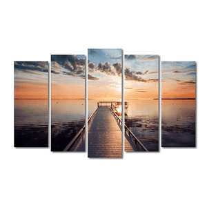 Пятимодуль Пирс на рассвете 125х80 см