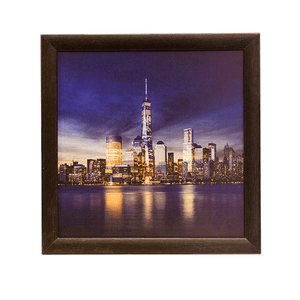 Фотокартина в раме 30х30 см Ночной город