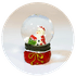Новогодний снежный шар 6,5 см `Волшебник Санта`
