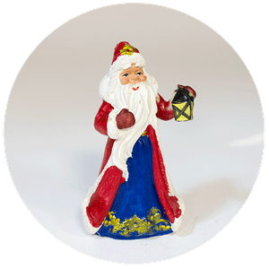 Фигурка новогодняя 10 см `Дед Мороз с Фонарем`