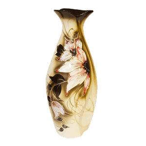 Ваза Лотос 42 см Цветы бежево-коричневая в ассортименте