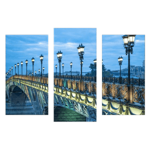 Модульная картина 95х67 см Мост в сумерках
