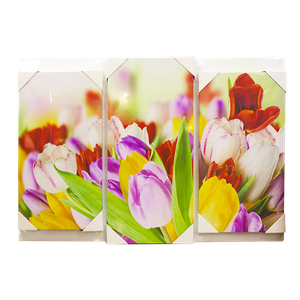 Модульная картина 95х67 см Тюльпаны