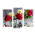 Модульная картина 95х67 см Розы и Эйфелева башня