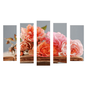 Пятимодуль 123х75 см Розы