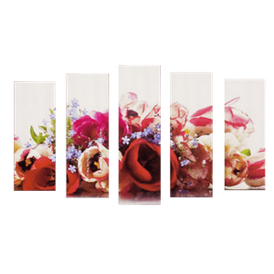 Пятимодуль 123х74 см Букет тюльпанов