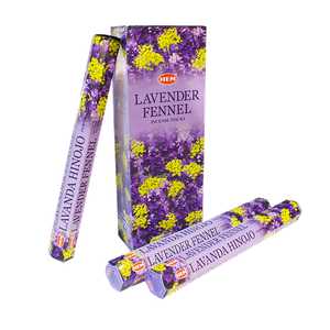 Благовоние HEM Лаванда Фенхель Lavender Fennel шестигранник упаковка 6 шт