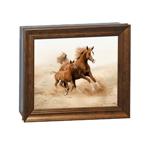 Ключница 4 крючка 30х25 см Голоп под бронзу