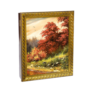 Ключница 4 крючка 24х29 см Красный клен под бронзу