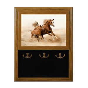 Ключница открытая 6 крючков 32х40 см Голоп орех