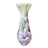 Ваза напольная Вьюн 63 см объемные фиолетовые цветы на белом фоне