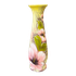 Ваза напольная Глория 68 см объемные розовые цветы на зеленом фоне