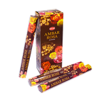 Благовоние HEM Амбер Роза Amber Rose шестигранник упаковка 6 шт