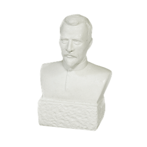 Скульптура Бюст Дзержинский Ф.И. 4х8 см белый