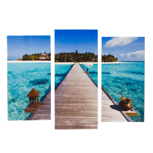 Модульная картина 95х67 см Пирс райский остров