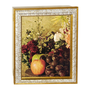 Ключница 4 крючка 24х29 см Натюрморт под бронзу