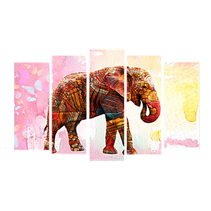 Пятимодуль 123х74 см Индийский слон