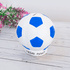 Копилка Мяч 12 см бело-синяя