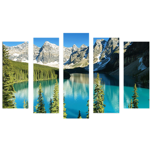 Пятимодуль 123х74 см Горное озеро