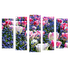 Пятимодуль 123х74 см Весенние цветы