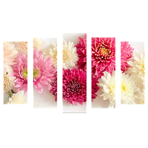 Пятимодуль 123х74 см Георгины