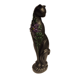 Кошка Грация 42 см рельефная черная