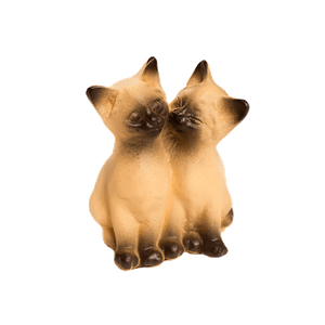 Котики влюбленные 7х9 см сиамские