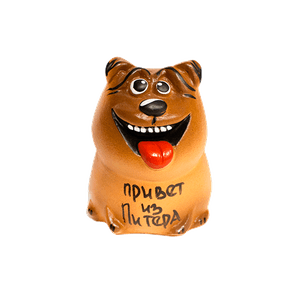 Мопс 7 см Привет из Питера рыжий