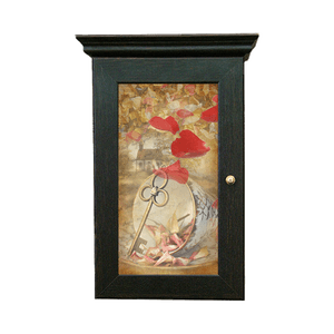 Ключница Классика на 5 крючков 20х28 см Лейтмотив венге