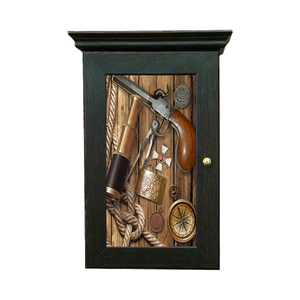 Ключница Классика на 5 крючков 20х28 см Капитанский набор венге