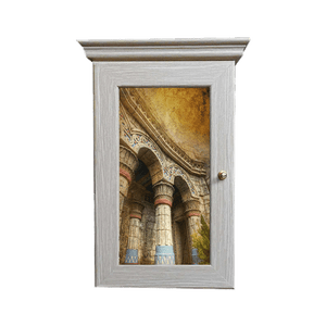 Ключница Классика на 5 крючков 20х28 см Свод Антик выбеленный дуб