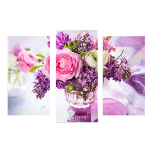 Модульная картина 95х67 см Сиреневый букет