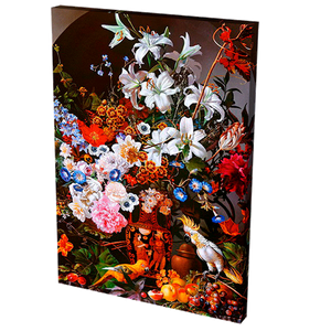 Постер 24х34 см Осенний букет в римской вазе