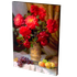 Постер 24х34 см Красные георгины