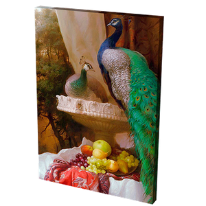 Постер 24х34 см Павлины