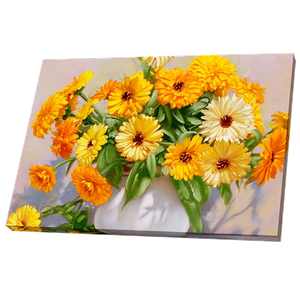 Постер 34х24 см Букет календулы