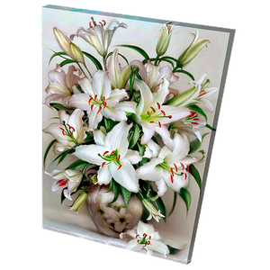 Постер 44х64 см Букет белых лилий