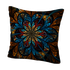 Подушка декоративная из экокожи 40х40 см Витражный цветок