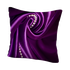 Подушка декоративная из экокожи 40х40 см Жемчуг в пурпуре