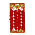 Новогоднее декоративное украшение Бантики Набор 12 шт 5 см красные