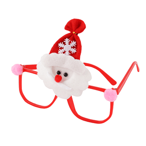 Очки карнавальные Дед мороз 15 см красные