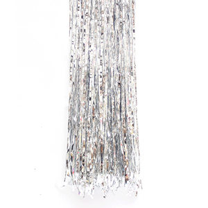 Новогоднее украшение Дождик 100 см серебро